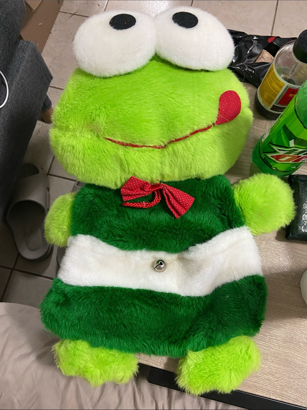 Vintage Sanrio Kerokero Keroppi Heisei Christmas Stocking Plush Toy